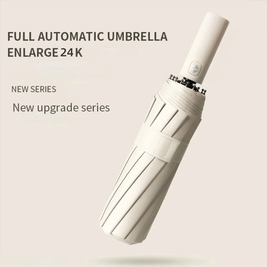 Parasol Umbrella Large - 106cm/41.73in Large Automatic Reinforced 24K UV