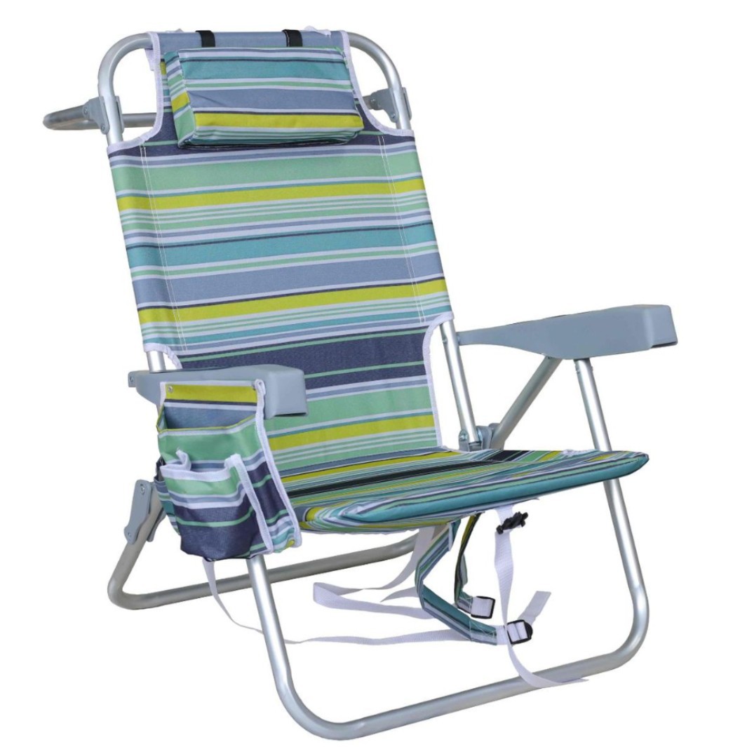 Outdoor Furniture Iron - Outdoor Folding Chair: Dual-Purpose Seating and