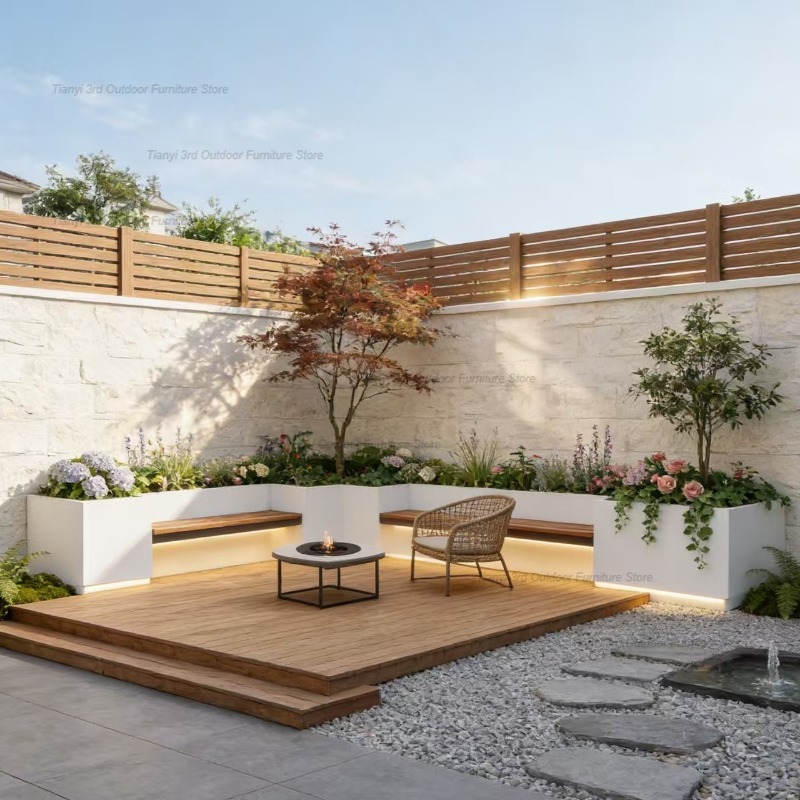 Nordic Courtyard Iron Art Plan - đánh giá và giá Outdoor Furniture Iron
