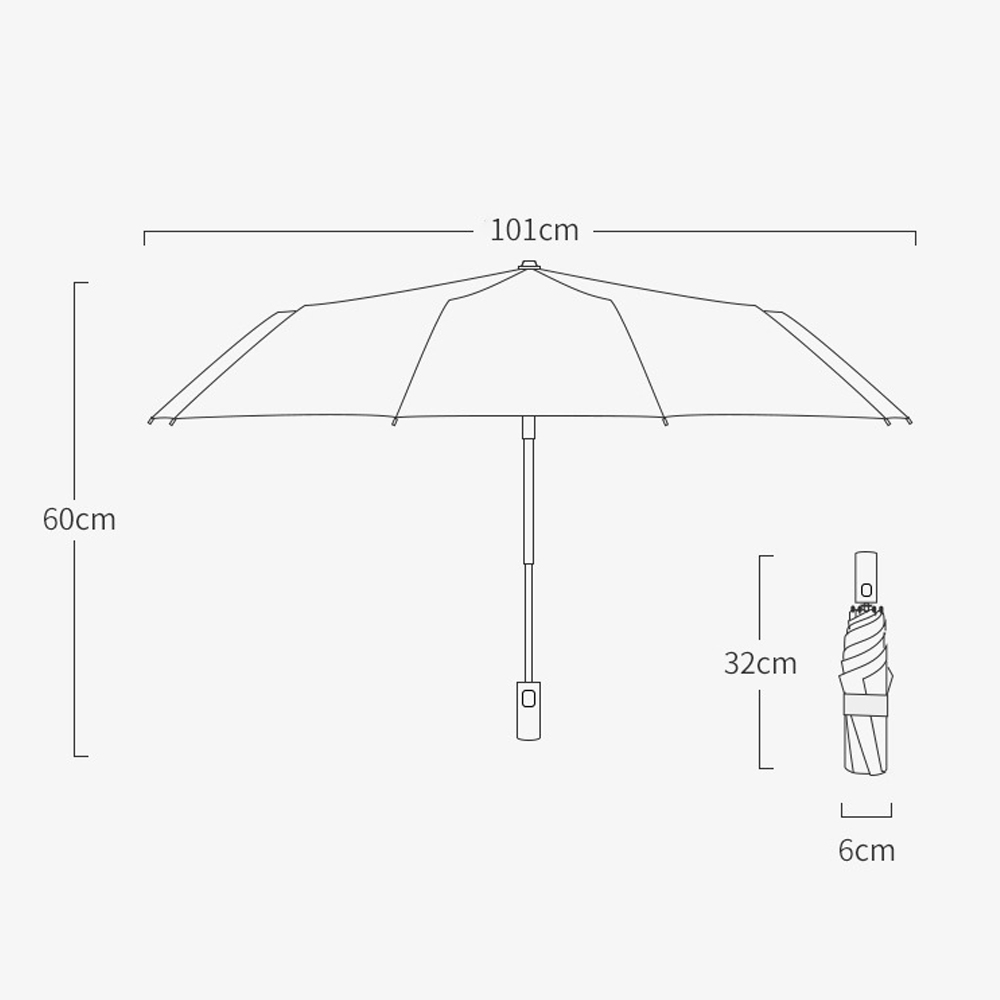 Chống Gió Tự Động Gấp Gọn Vải  - đánh giá và giá Parasol Umbrella Large