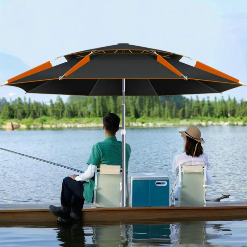 Large Stainless Steel Fishing  - đánh giá và giá Parasol Umbrella Large