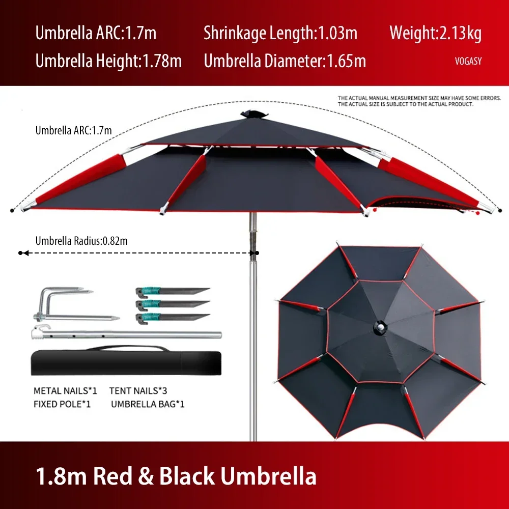 1PC Double-Layer Foldable Larg - đánh giá và giá Parasol Umbrella Large