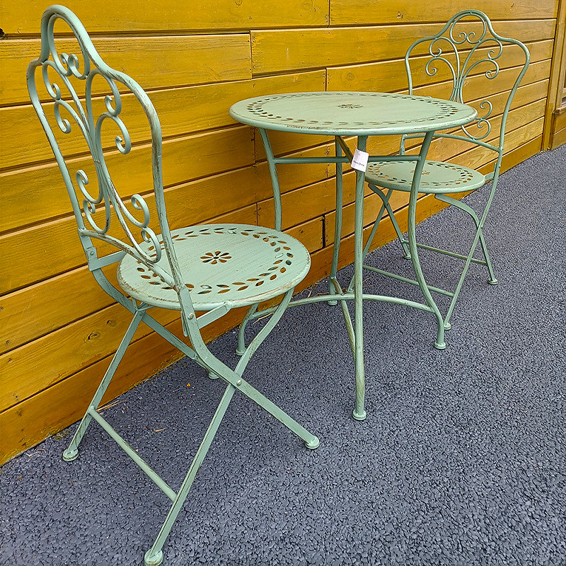 French Country Iron Table and  - đánh giá và giá Outdoor Furniture Iron