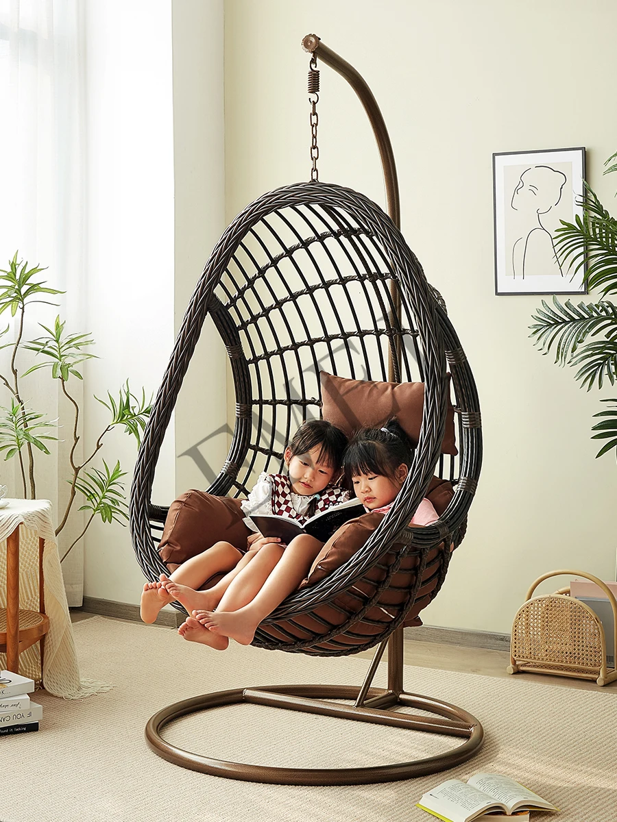 Hanging Basket Rattan Chair Sw - đánh giá và giá Outdoor Furniture Iron