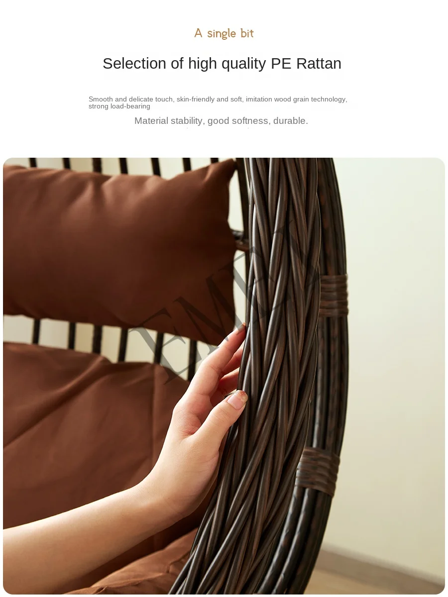Hanging Basket Rattan Chair Sw - đánh giá và giá Outdoor Furniture Iron