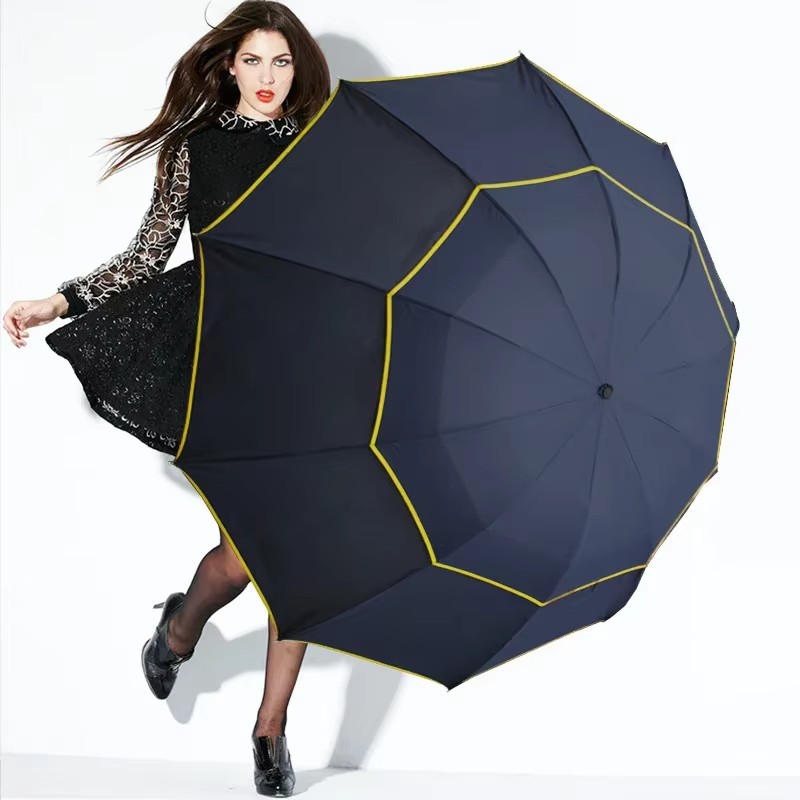 Double Strong Wind Resistant U - đánh giá và giá Parasol Umbrella Large