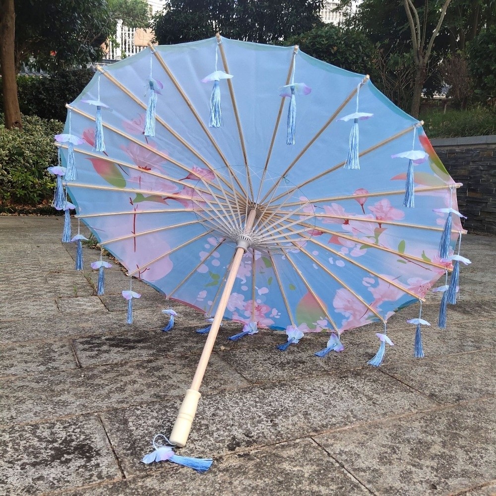 Chinese Japanese Art Silk Para - đánh giá và giá Parasol Umbrella Large