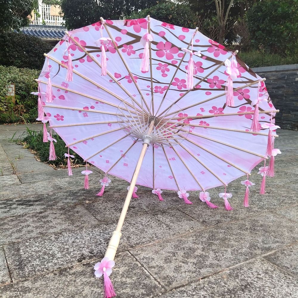 Chinese Japanese Art Silk Para - đánh giá và giá Parasol Umbrella Large