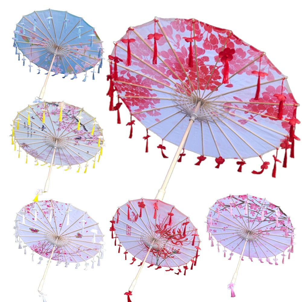 Chinese Japanese Art Silk Para - đánh giá và giá Parasol Umbrella Large